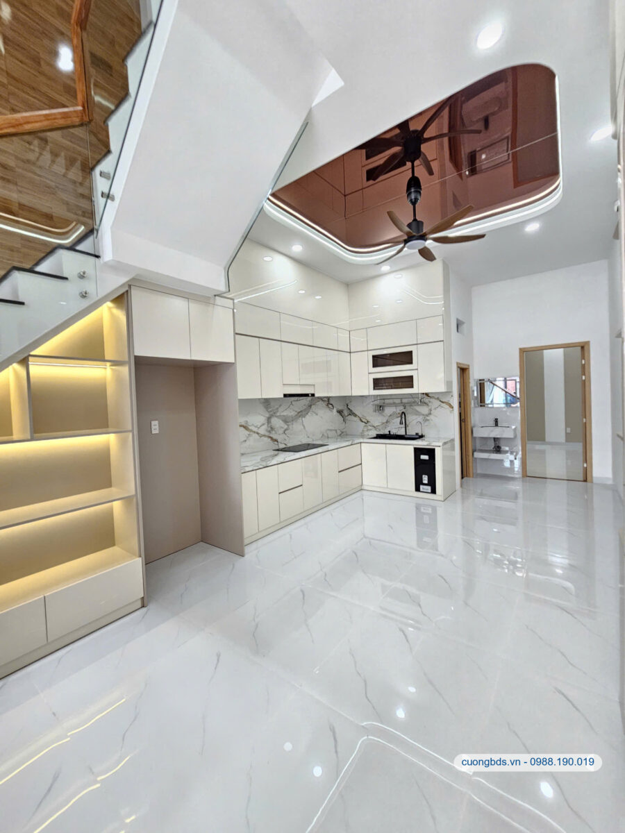 Bán nhà mới 1T2L 4x25m, mặt tiền Cây Da Xề gần chợ Đông Hòa (Hoàn Công)