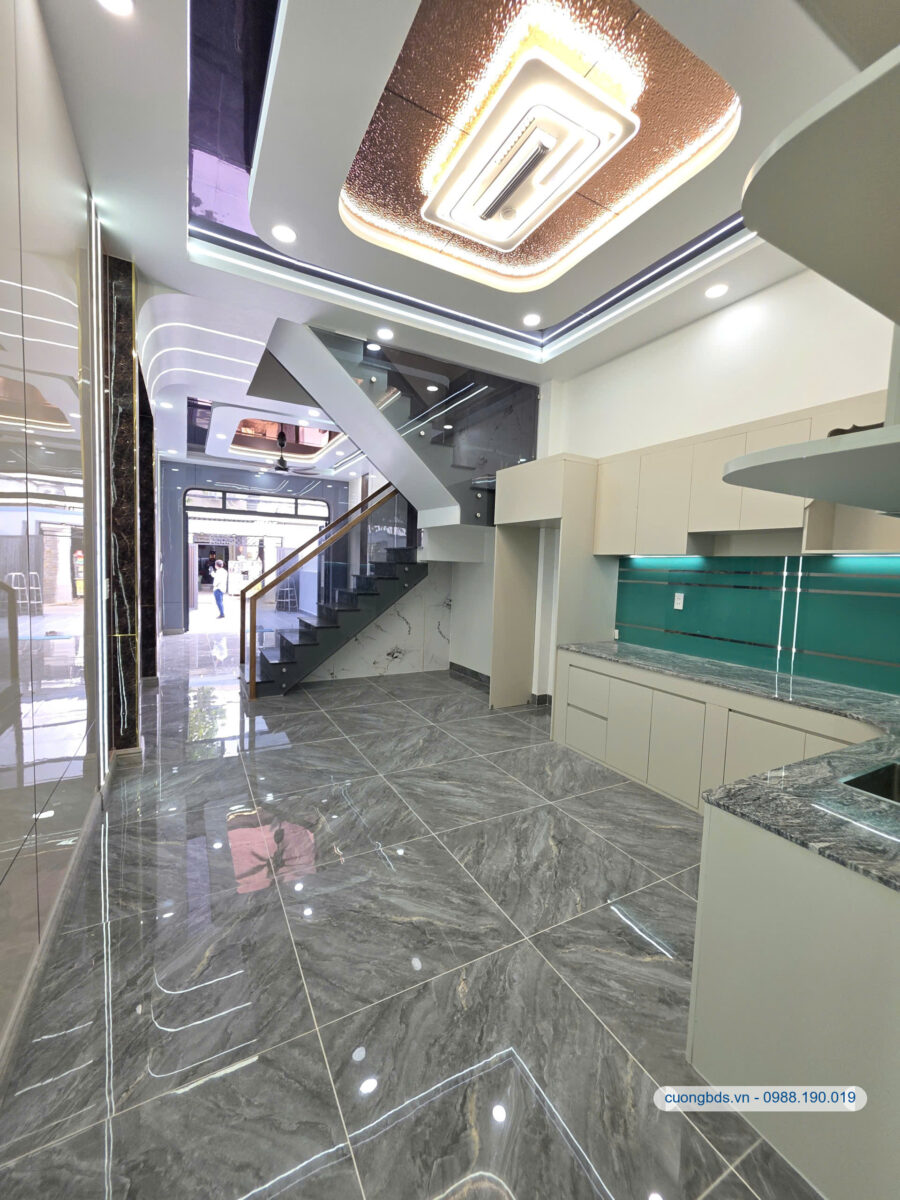 Bán nhà mới 1T2L 4x25m, hẻm Bùi Hữu Nghĩa gần Sông Đồng Nai (Hoàn công)