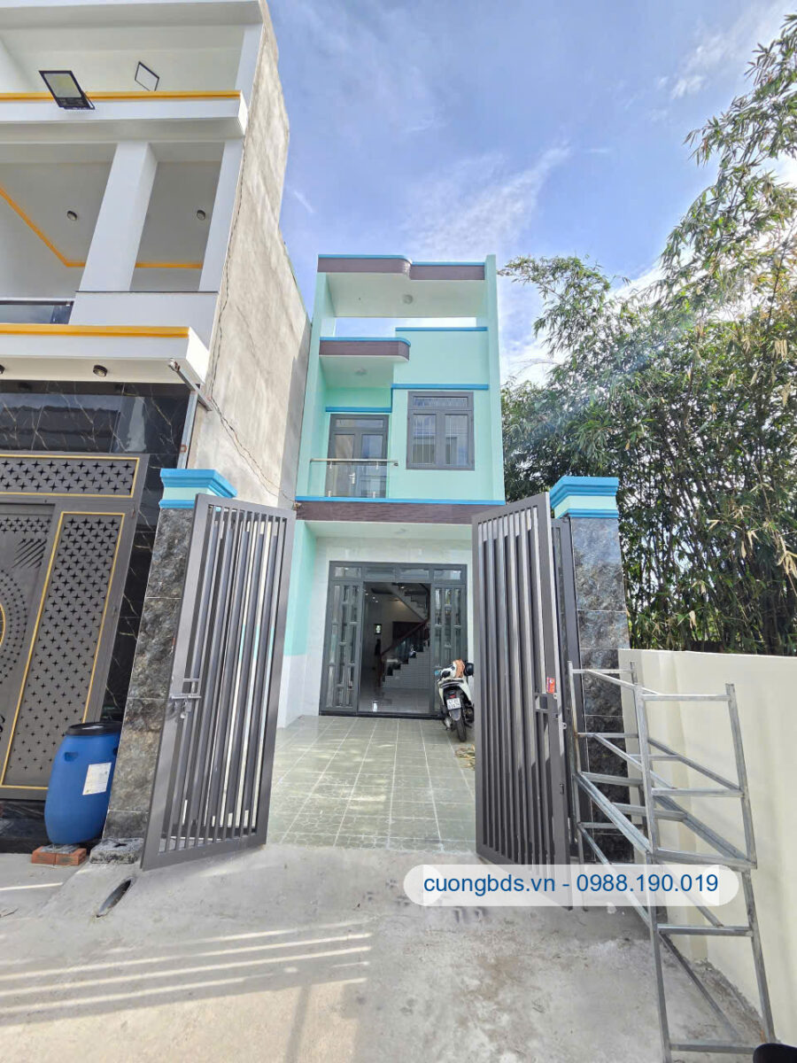 Bán nhà mới 1T1L 4x21.8m, hẻm Phạm Văn Diêu gần công an phường (Thổ cư 100%)