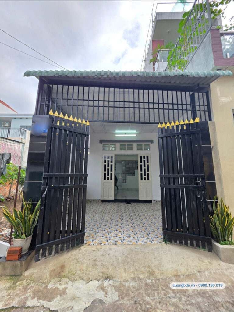 Bán nhà 1 trệt 1 lửng 4.3×19.6m, hẻm Phạm Ngũ Lão gần chợ Xóm Vắng, (Thổ cư 100%)