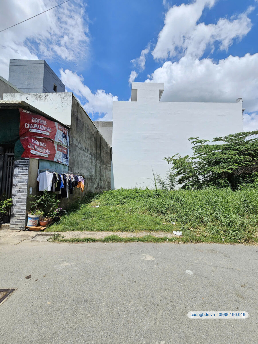 Bán đất 6x10m, hẻm Nguyễn Thị Tồn (thổ cư 100%)