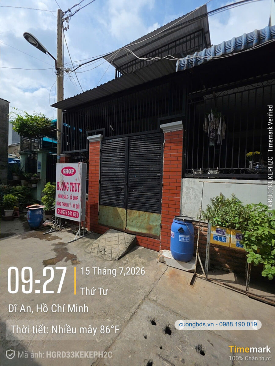 Bán nhà 1T1L 4x15m, hẻm Lê Văn Tách gần cầu vượt sóng thần