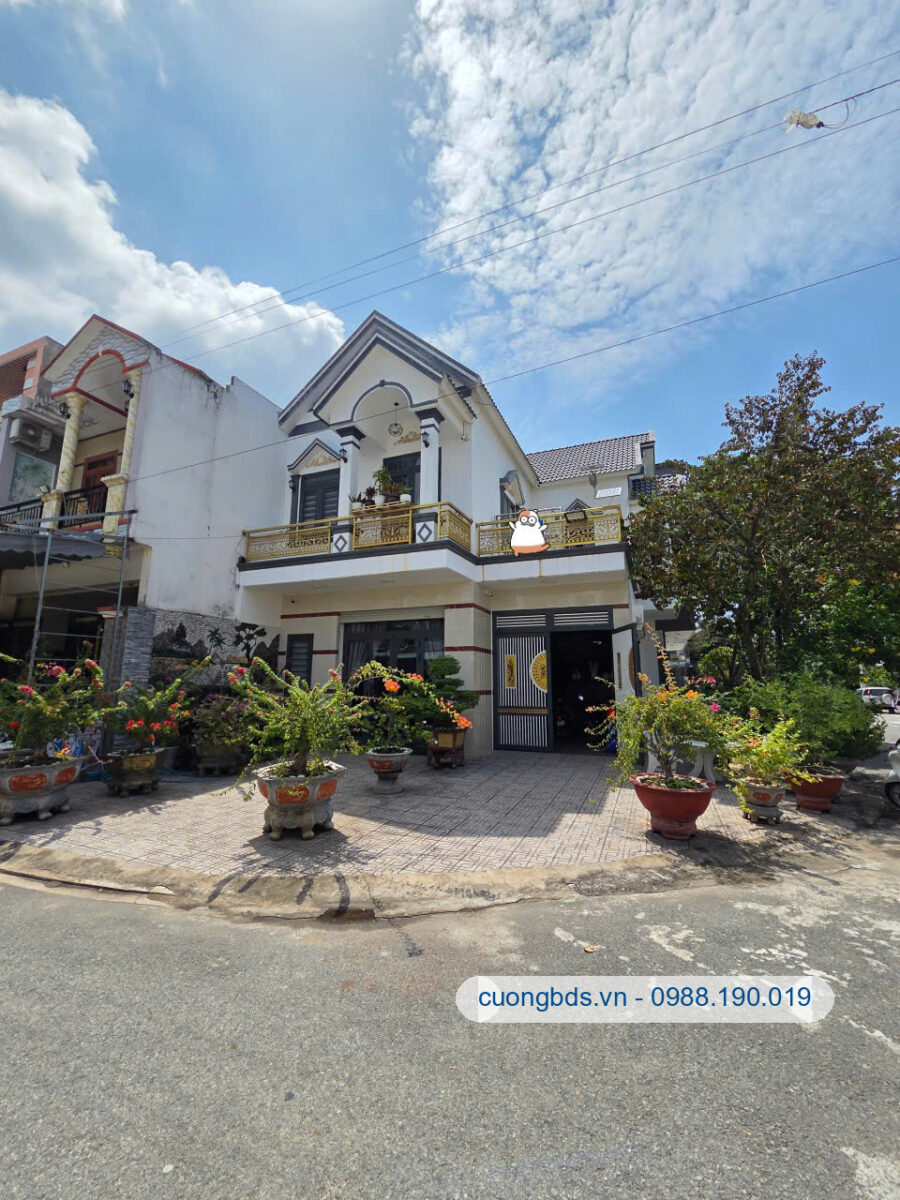 Bán căn góc 1T1L 9.1x16m, đường D2 KDC Thái Bình Dương (còn mới)