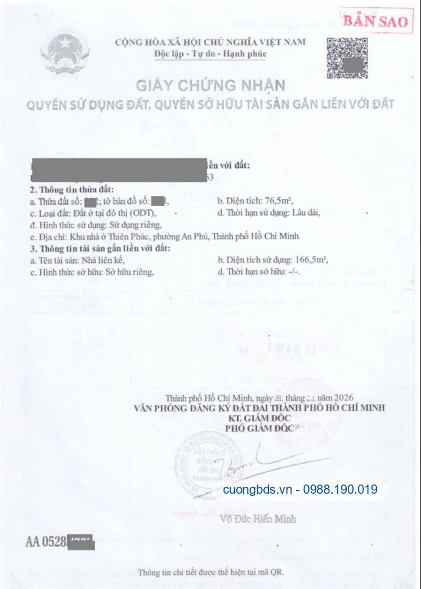 Bán nhà 1T2L 4.5x17m, đường N1 KDC Thiên Phúc gần Ngã Tư Bình Chuẩn (hoàn công)