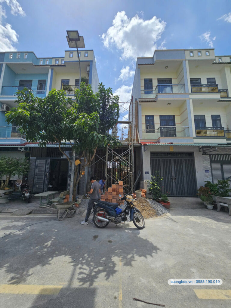 Bán nhà mới đang xây 1T2L 4x15m, đường số 2 KDC Trường An (Hoàn công)