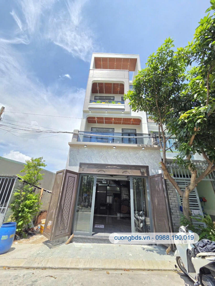 Bán nhà mới 1T3L 5x18.5m, KDC Hoàng Nam 5 (full nội thất cao cấp, hoàn công, trục chính)