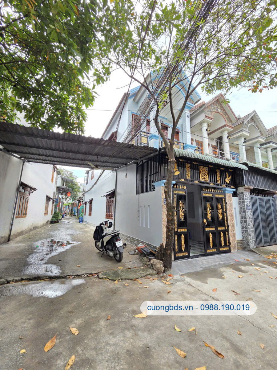 Bán căn góc 1T1L 4x19.6m, hẻm ĐT.743C gần chợ Tân Long (hoàn công)
