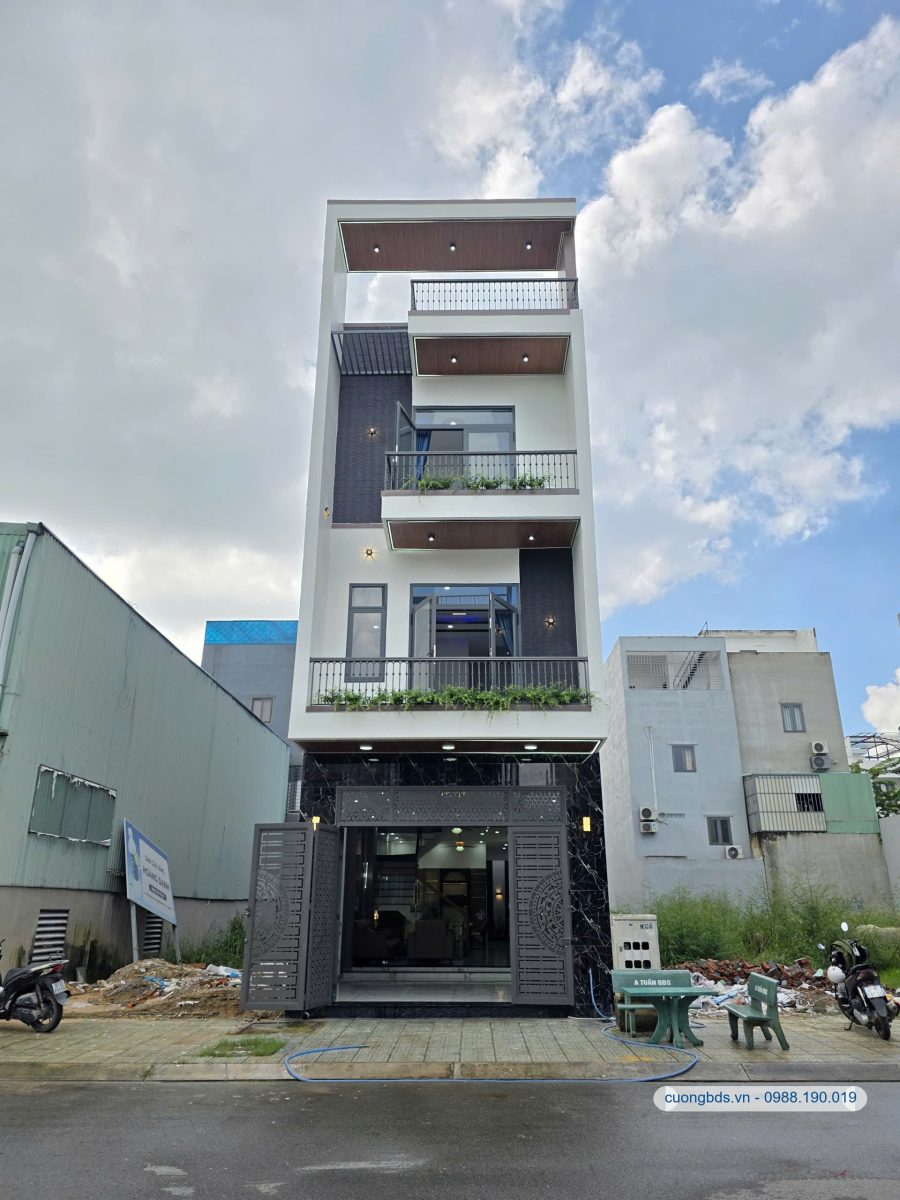 Bán nhà mới 1T2L 5x22m, đường N2 KDC The Suncity (hoàn công, full nội thất, trục chính)