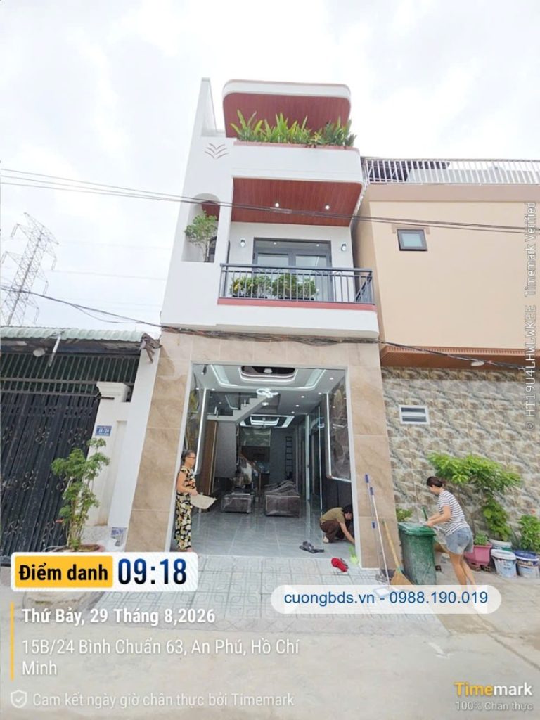 Bán nhà mới 1T1L 4x15m, hẻm Bình Chuẩn 63, tặng nội thất (thổ cư 100%)