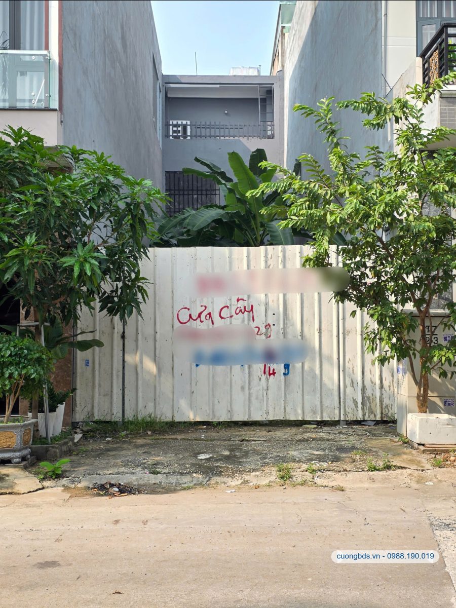 Bán đất 5x20m, đường số 16 Trung Tâm Hành Chính Dĩ An (không vướng cống)