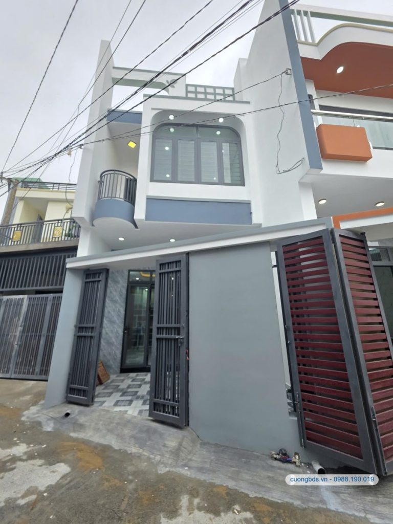Bán nhà mới 1T1L 4.5x15m, hẻm Nguyễn Văn Lung gần Vòng Xoay Cầu Hang