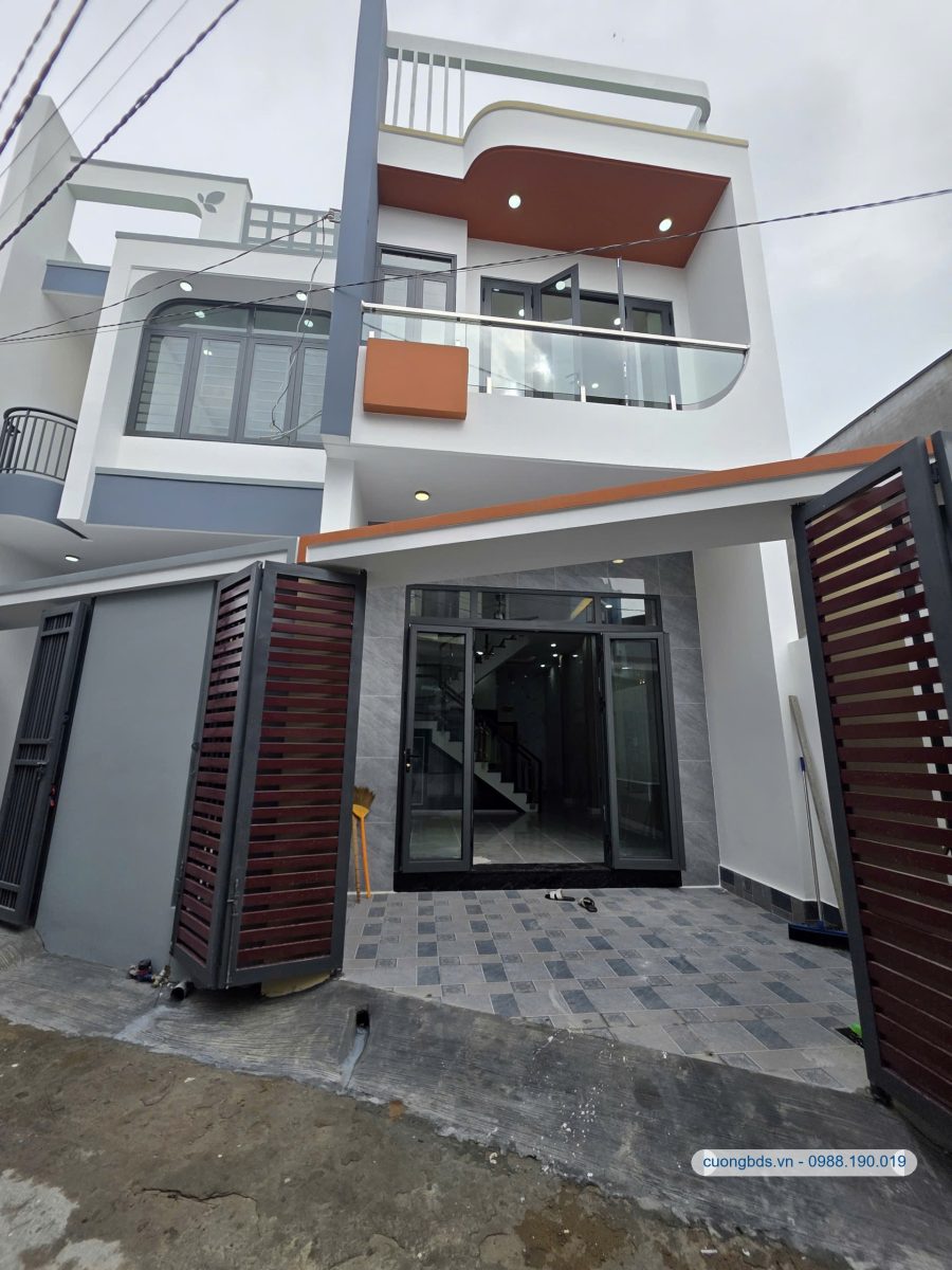 Bán nhà mới 1T1L 4.5x16m, hẻm Nguyễn Văn Lung gần Vòng Xoay Cầu Hang
