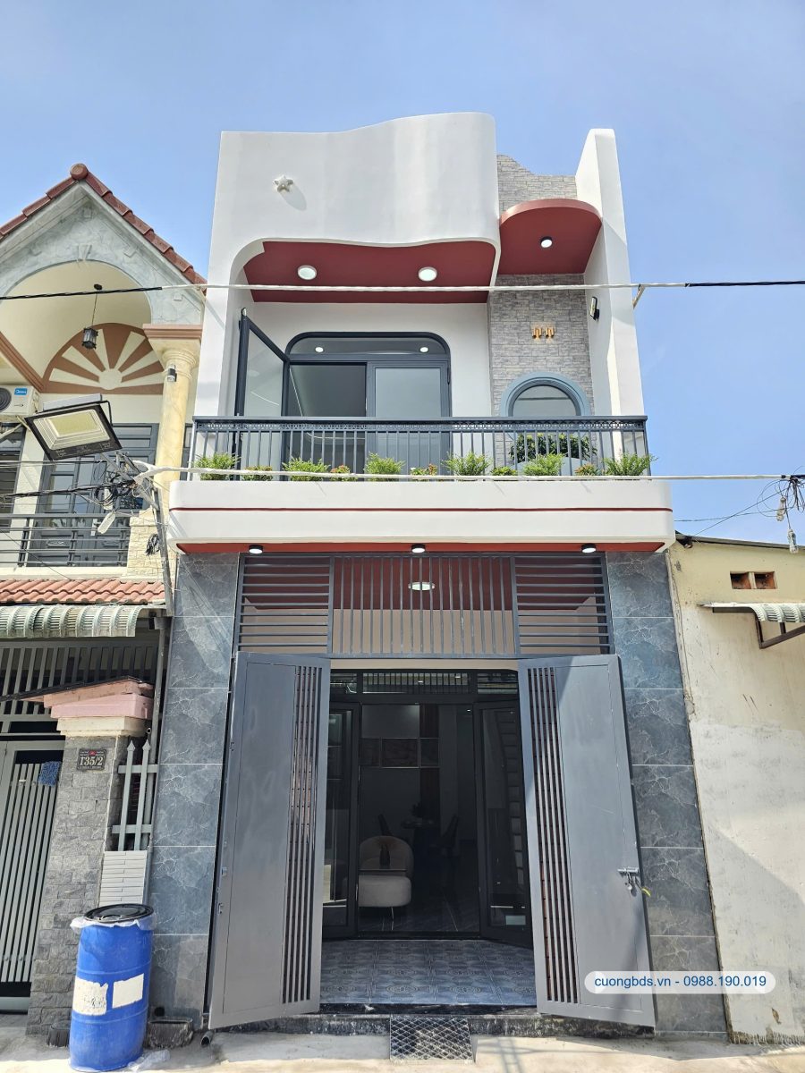 Bán nhà mới 1T1L (4.3x15m), hẻm Bình Chuẩn 45 gần chợ Bình Chuẩn (tặng nội thất)