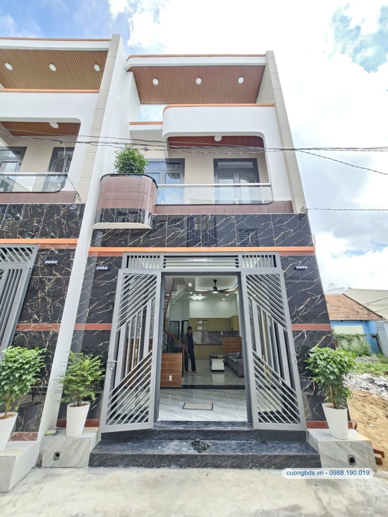 Bán nhà mới 1T1L 4.6x13m, hẻm Phạm Văn Diêu (thổ cư 100%, 3 căn)