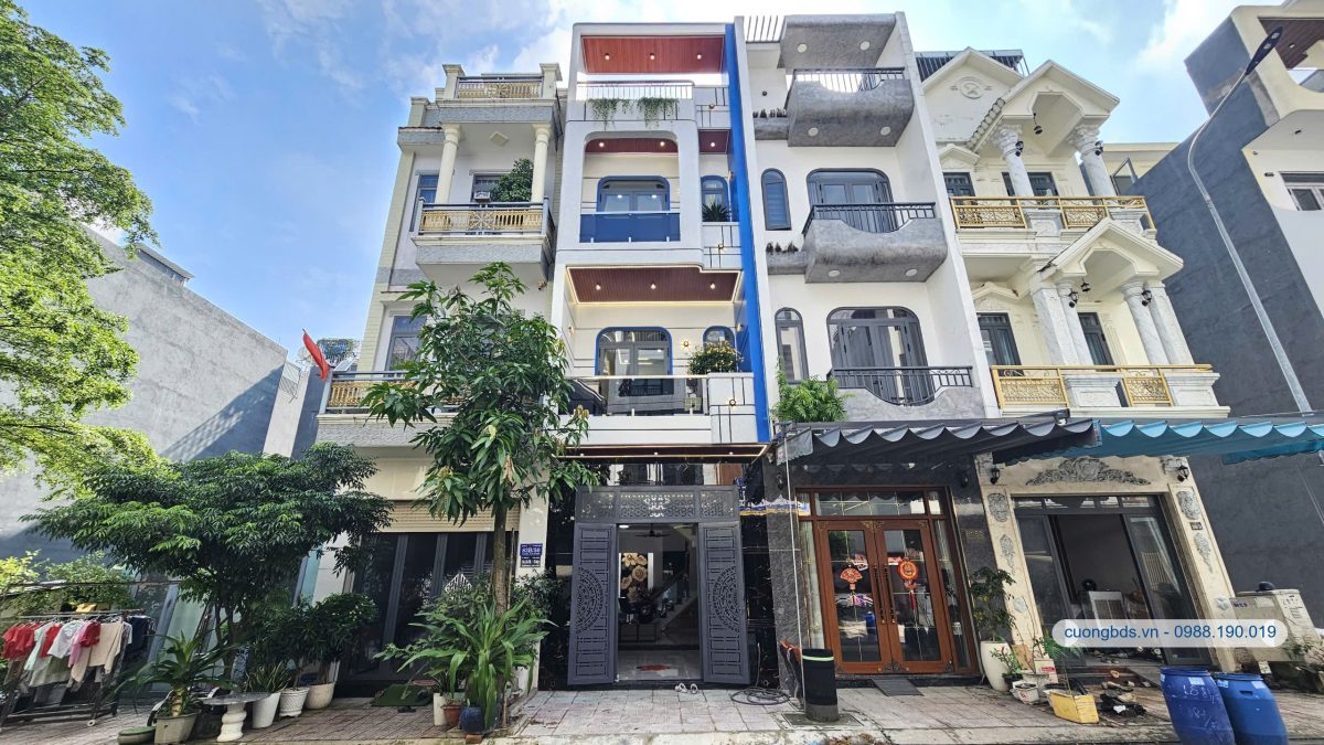 Bán nhà mới 1T2L 4x15m, đường D3 KDC Phú Hồng Khang (hoàn công, full nội thất, trục chính)